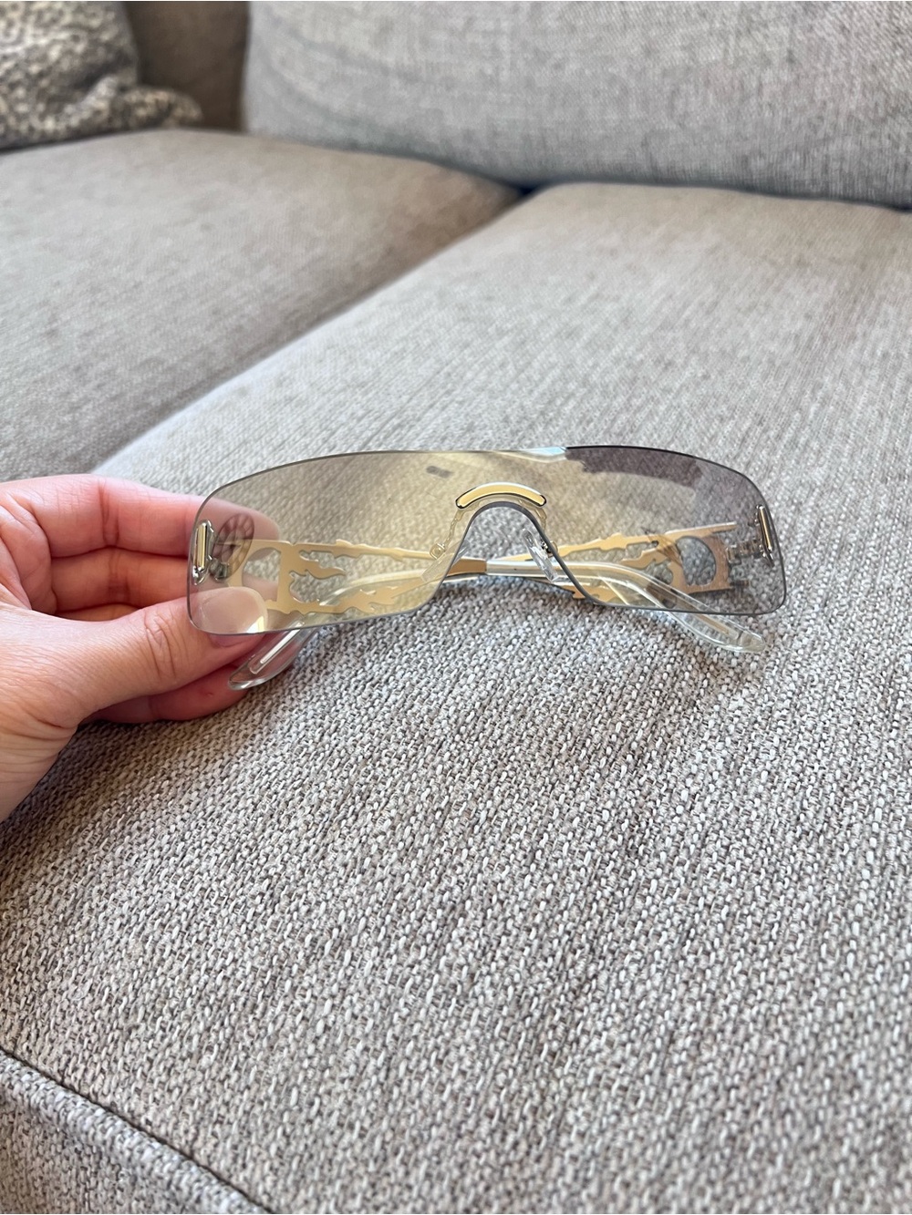 Dior Rimless Shield Gradient Sunglasses - Picture 4 of 8